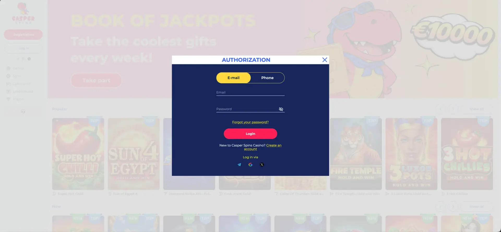 Casper Spins Login guide for UK visitors